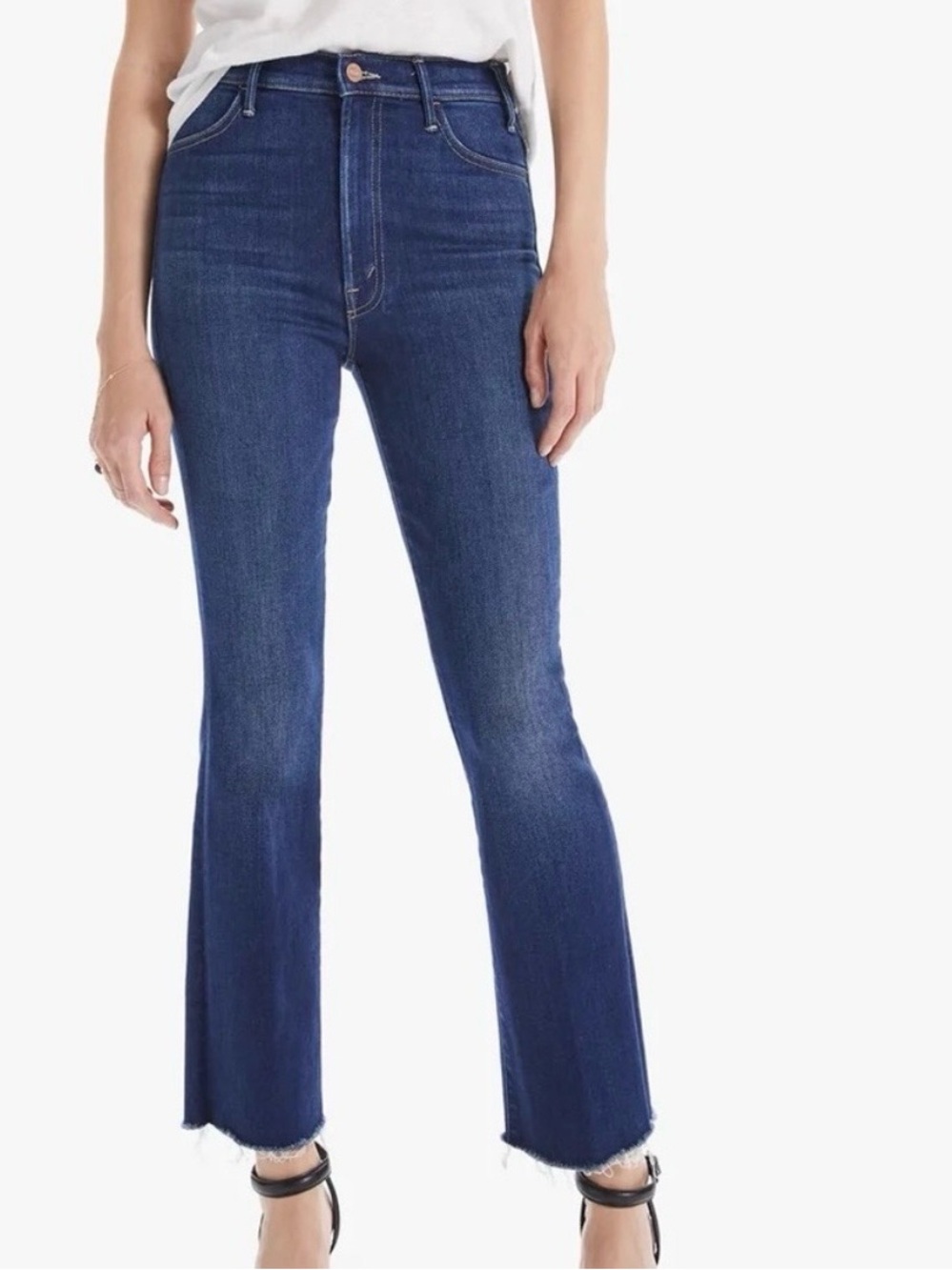 MOTHER The Hustler Ankle Fray Jeans size 25